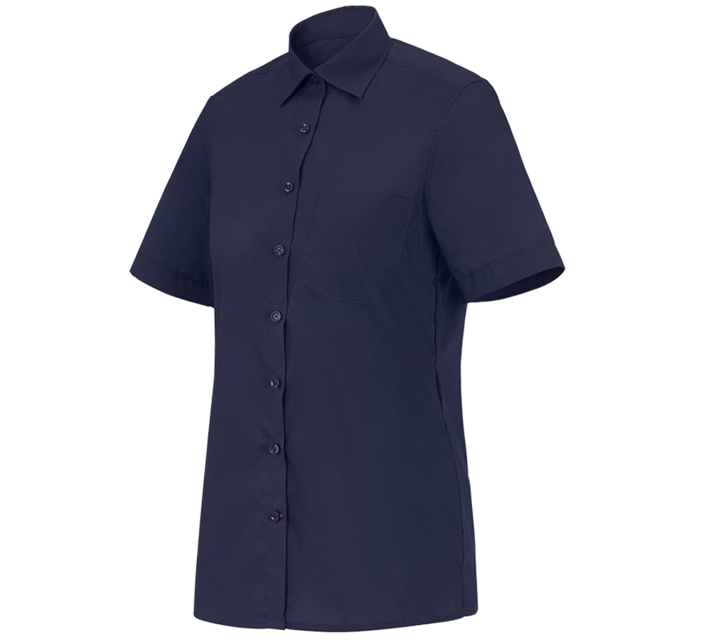 Maglie | Pullover | Bluse: e.s. blusa da servizio, a manica corta + blu scuro