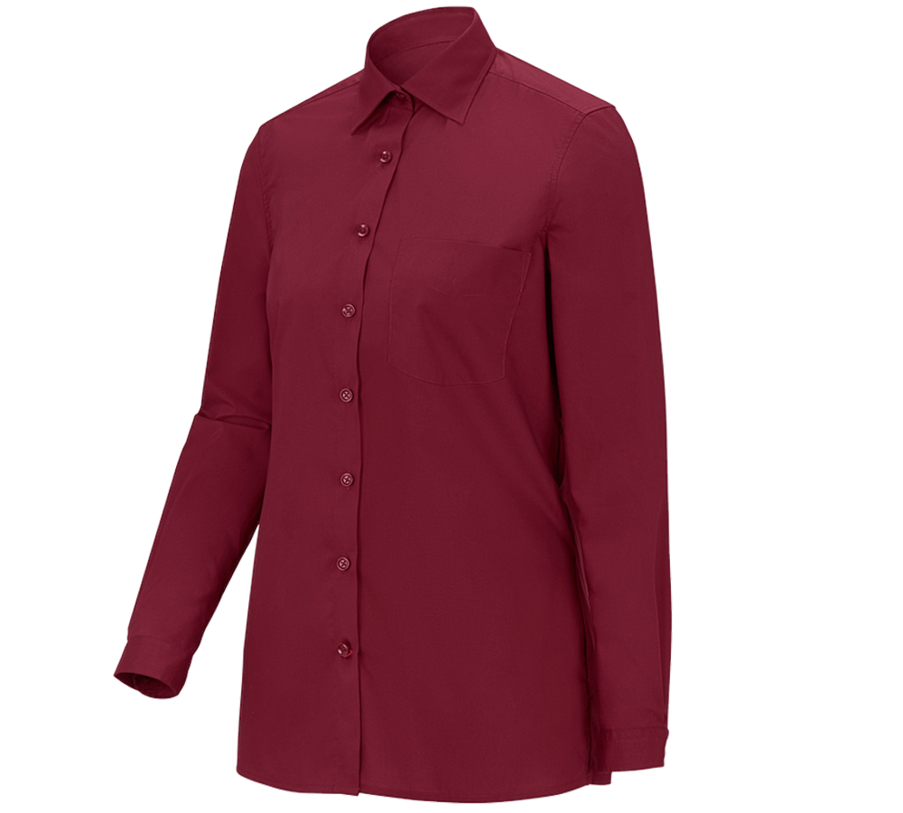 Maglie | Pullover | Bluse: e.s. blusa da servizio, a manica lunga + rubino