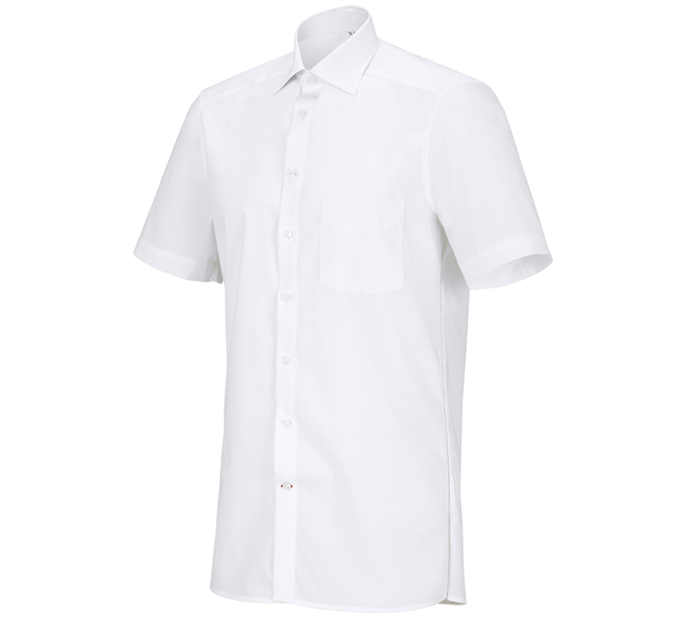 Temi: e.s. camicia da servizio, a manica corta + bianco