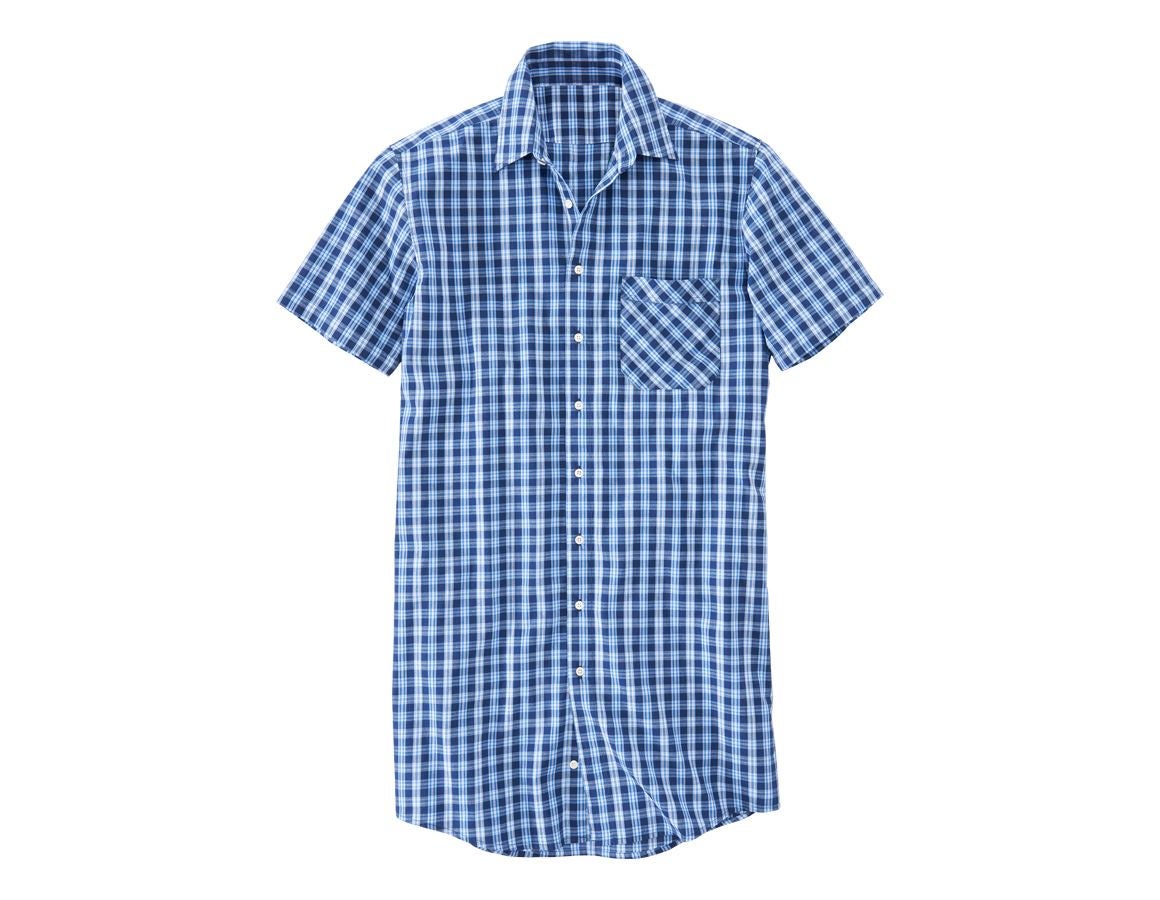 Maglie | Pullover | Camicie: Camicia a manica corta Lübeck, extra lunga + blu scuro/azzurro/blu reale