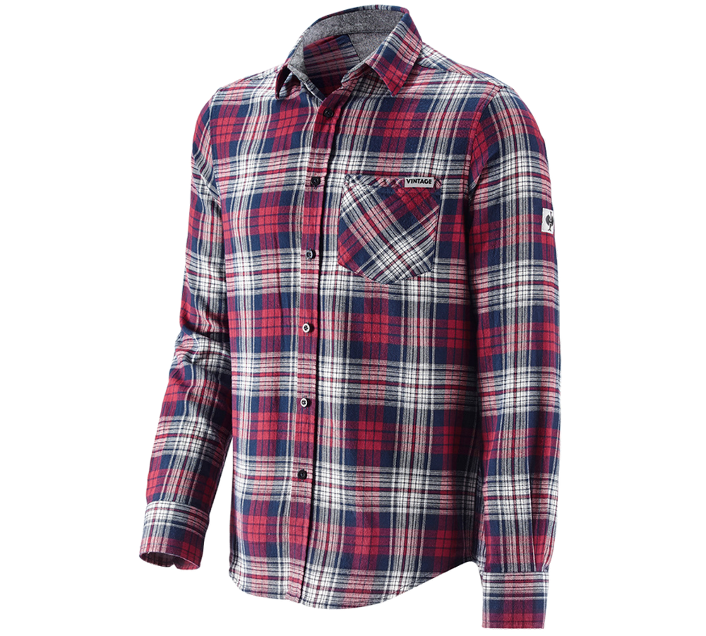 Maglie | Pullover | Camicie: Camicia a scacchi e.s.vintage + rosso a scacchi