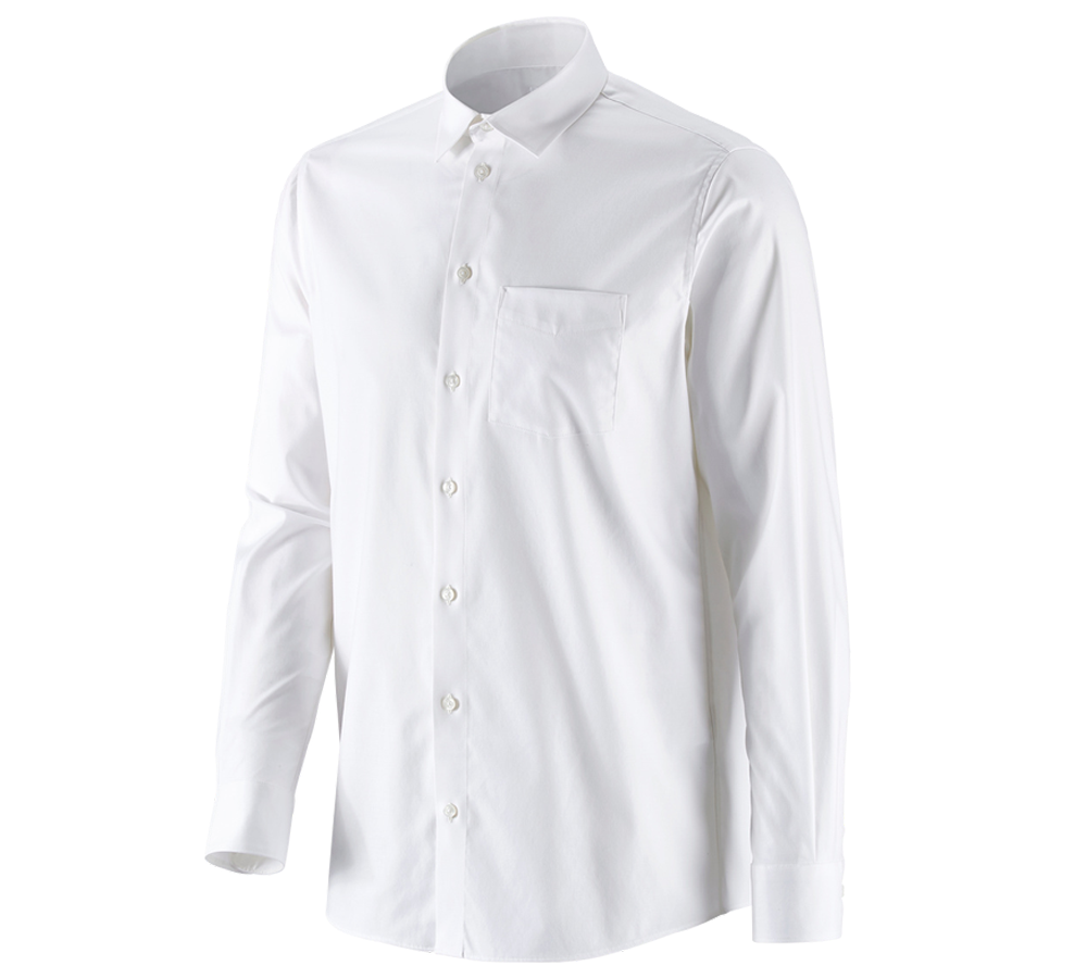 Maglie | Pullover | Camicie: e.s. camicia Business cotton stretch, comfort fit + bianco