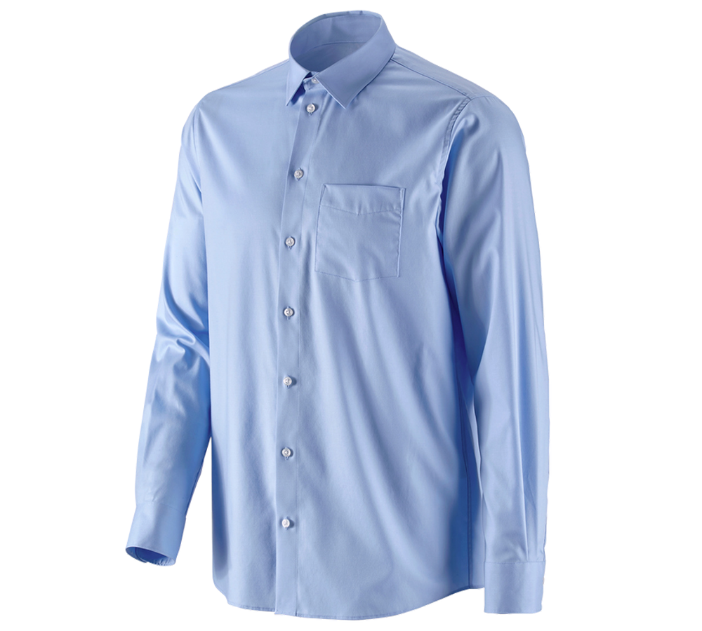Maglie | Pullover | Camicie: e.s. camicia Business cotton stretch, comfort fit + blu gelo