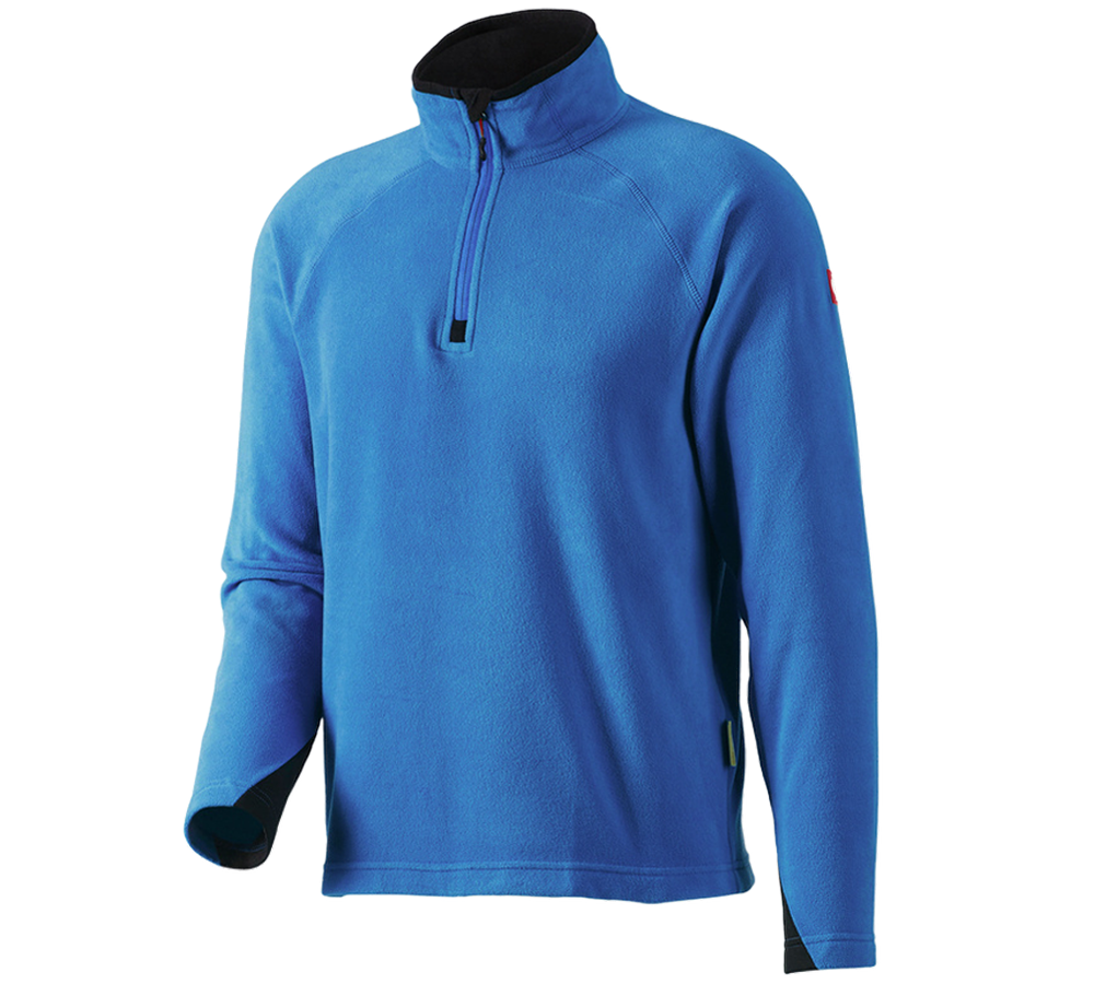 Maglie | Pullover | Camicie: Troyer in micropile dryplexx® micro + blu genziana