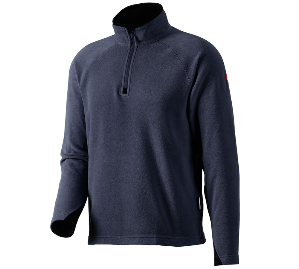 Maglie | Pullover | Camicie: Troyer in micropile dryplexx® micro + blu scuro