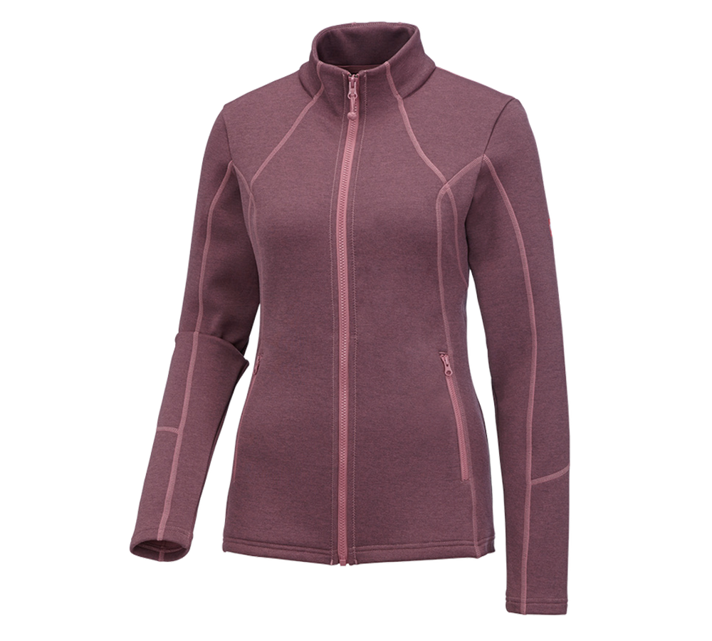 Maglie | Pullover | Bluse: e.s. giacca funzionale melange, donna + rosa antico melange