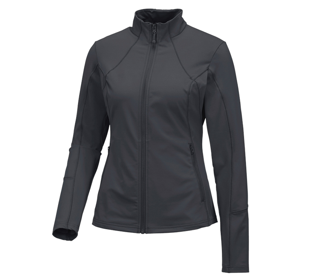 Maglie | Pullover | Bluse: e.s. giacca funzionale solid, donna + antracite 
