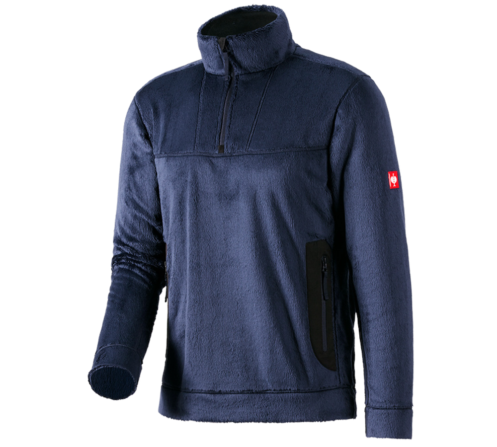 Maglie | Pullover | Camicie: e.s. troyer Highloft + blu scuro/nero