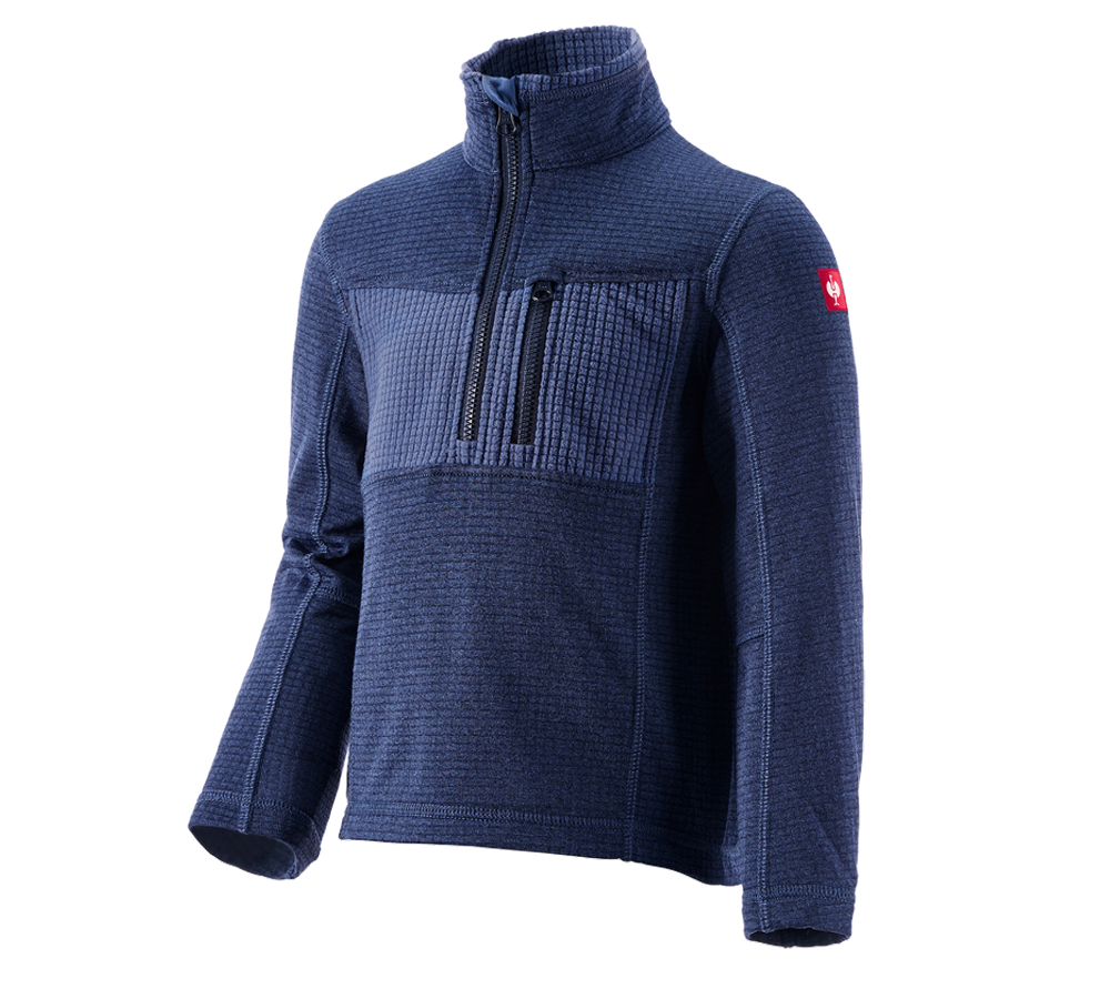 Maglie | Pullover | T-Shirt: Troyer climacell e.s.dynashield, bambino + pacifico melange