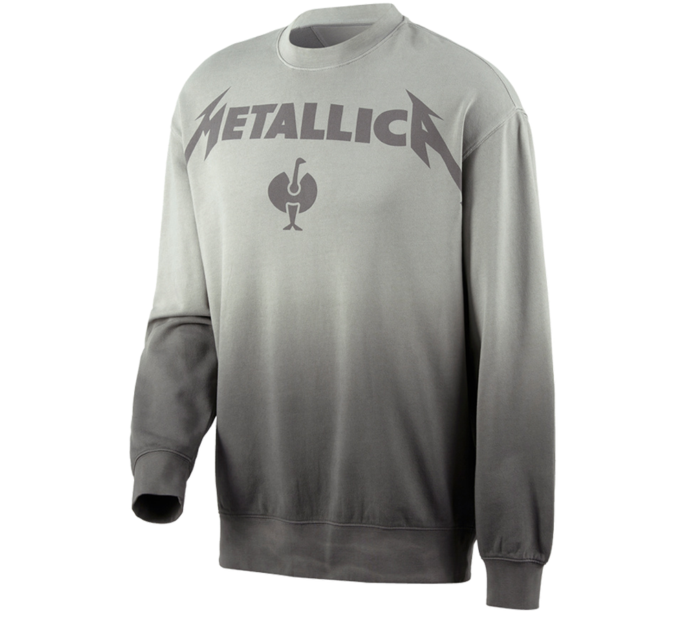Collaborazioni: Metallica cotton sweatshirt + grigio magnete/granito