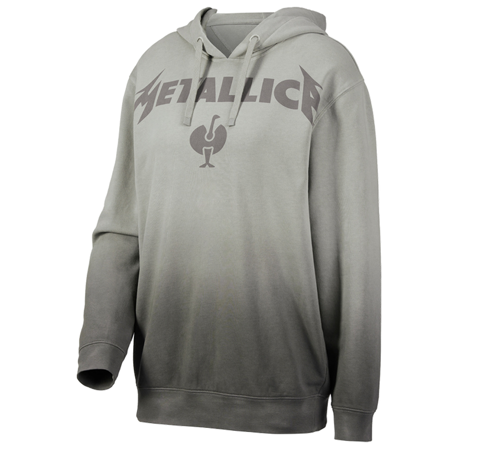 Collaborazioni: Metallica cotton hoodie, ladies + grigio magnete/granito