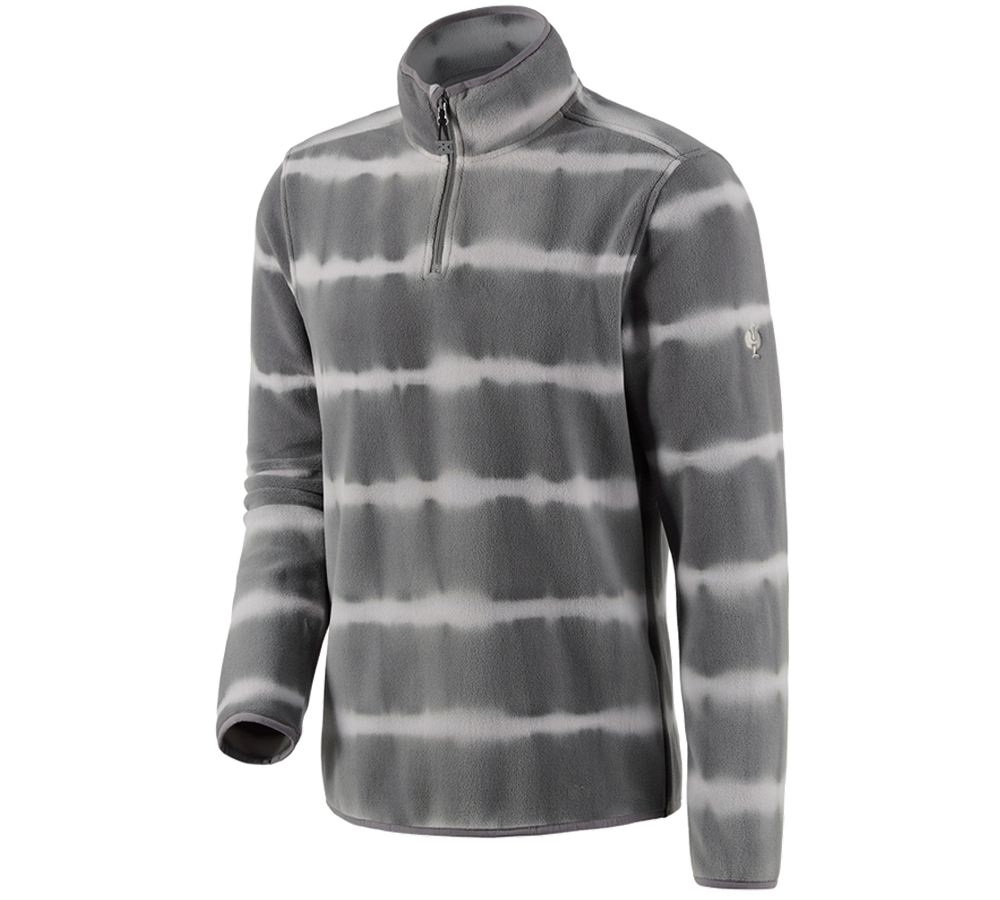 Maglie | Pullover | Camicie: Troyer in pile tie-dye e.s.motion ten + granito/grigio opale