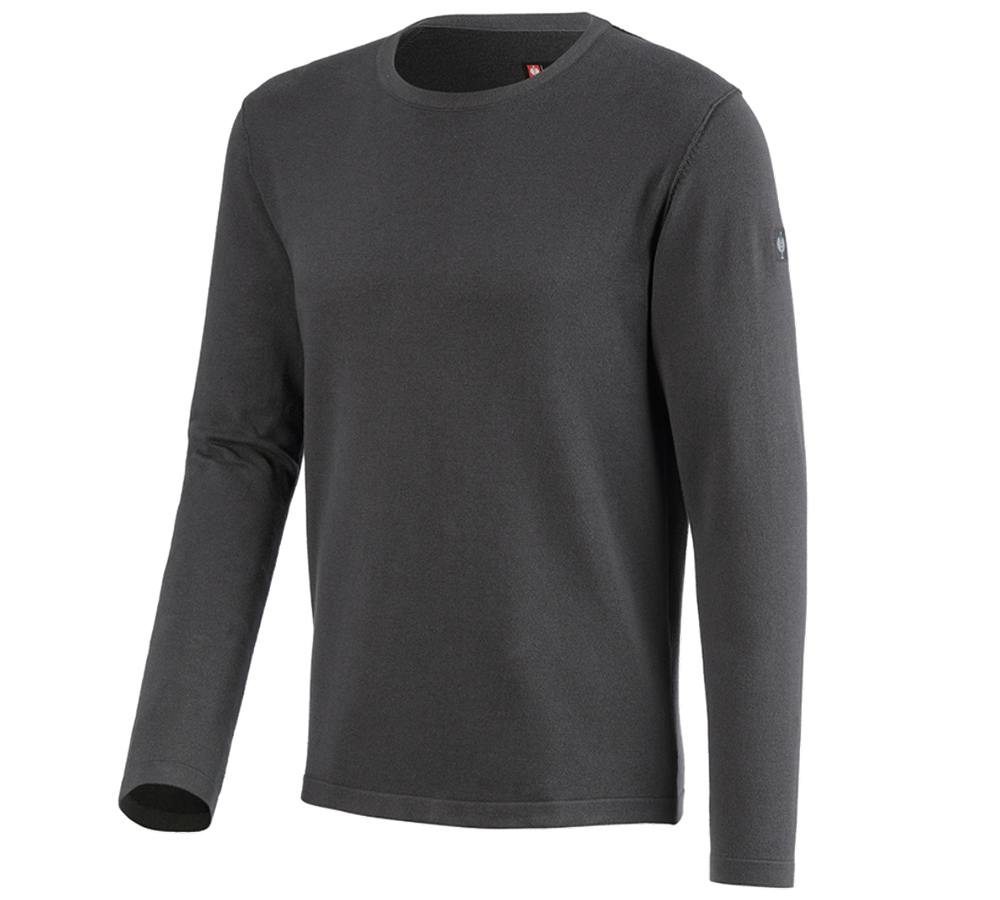 Shirts & Co.: Strickpullover e.s.iconic + carbongrau