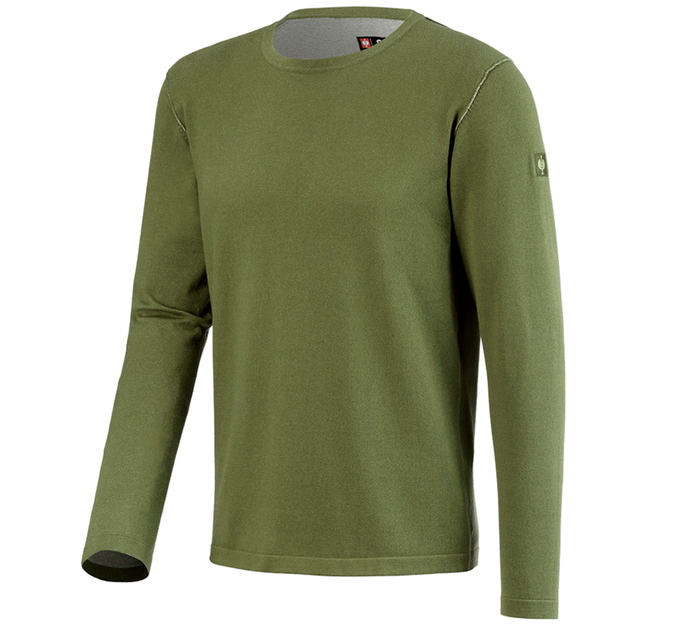 Maglie | Pullover | Camicie: Pullover in maglia e.s.iconic + verde montagna