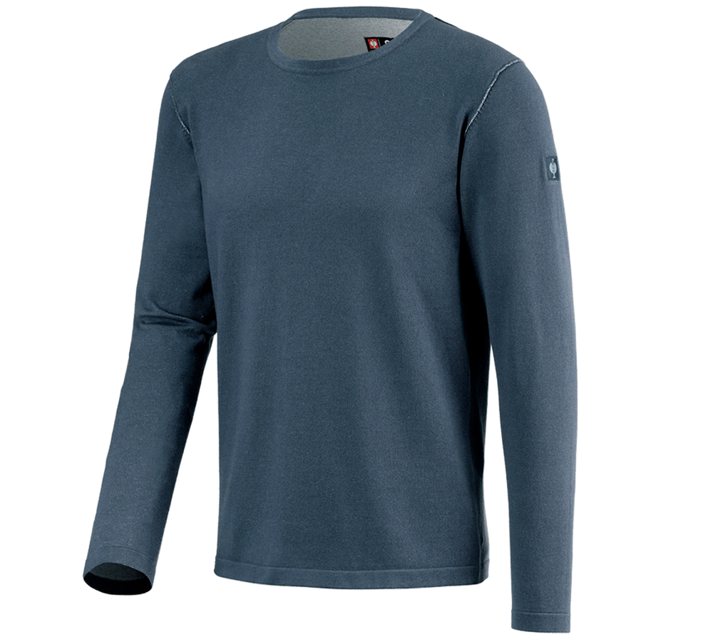 Themen: Strickpullover e.s.iconic + oxidblau