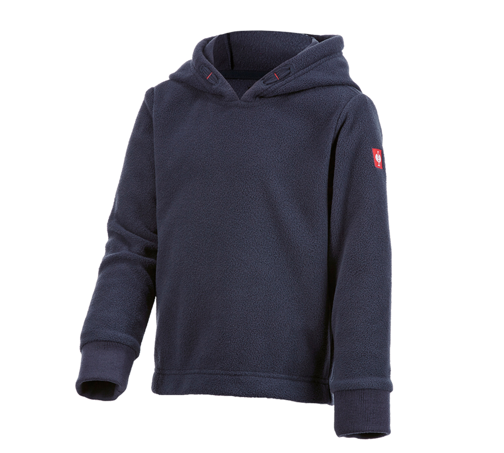 Accessoires: e.s. Fleece Hoody, Kinder + dunkelblau