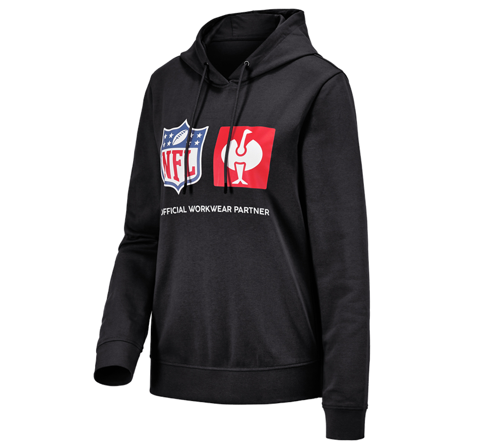 Collaborazioni: NFL Hoodie cotton, ladies + nero