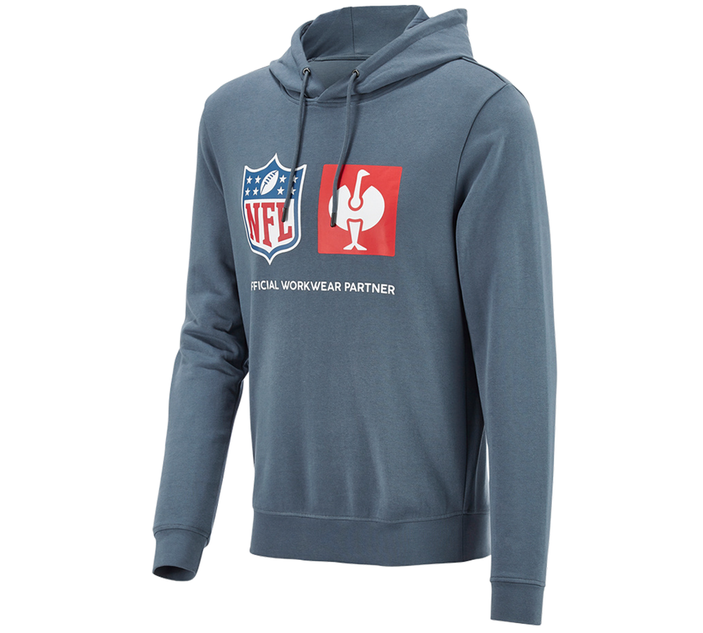 Kollaborationen: NFL Hoodie cotton + oxidblau