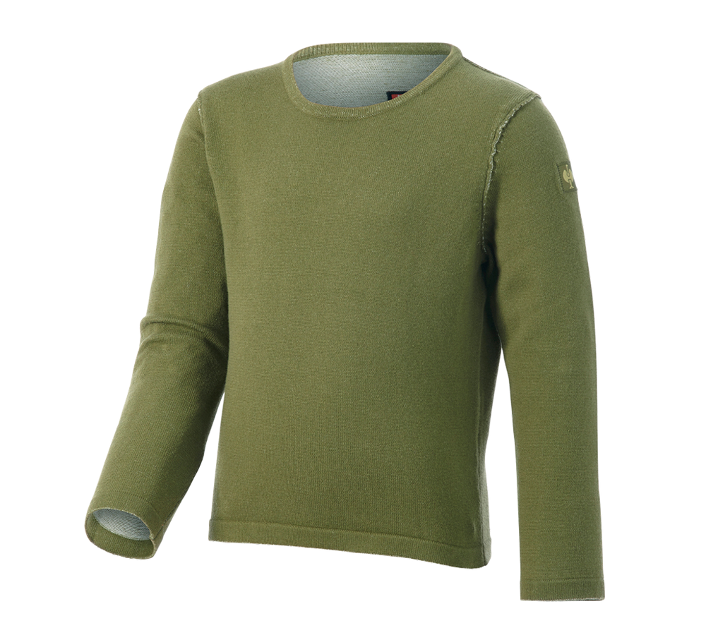 Maglie | Pullover | T-Shirt: Pullover in maglia e.s.iconic, bambino + verde montagna