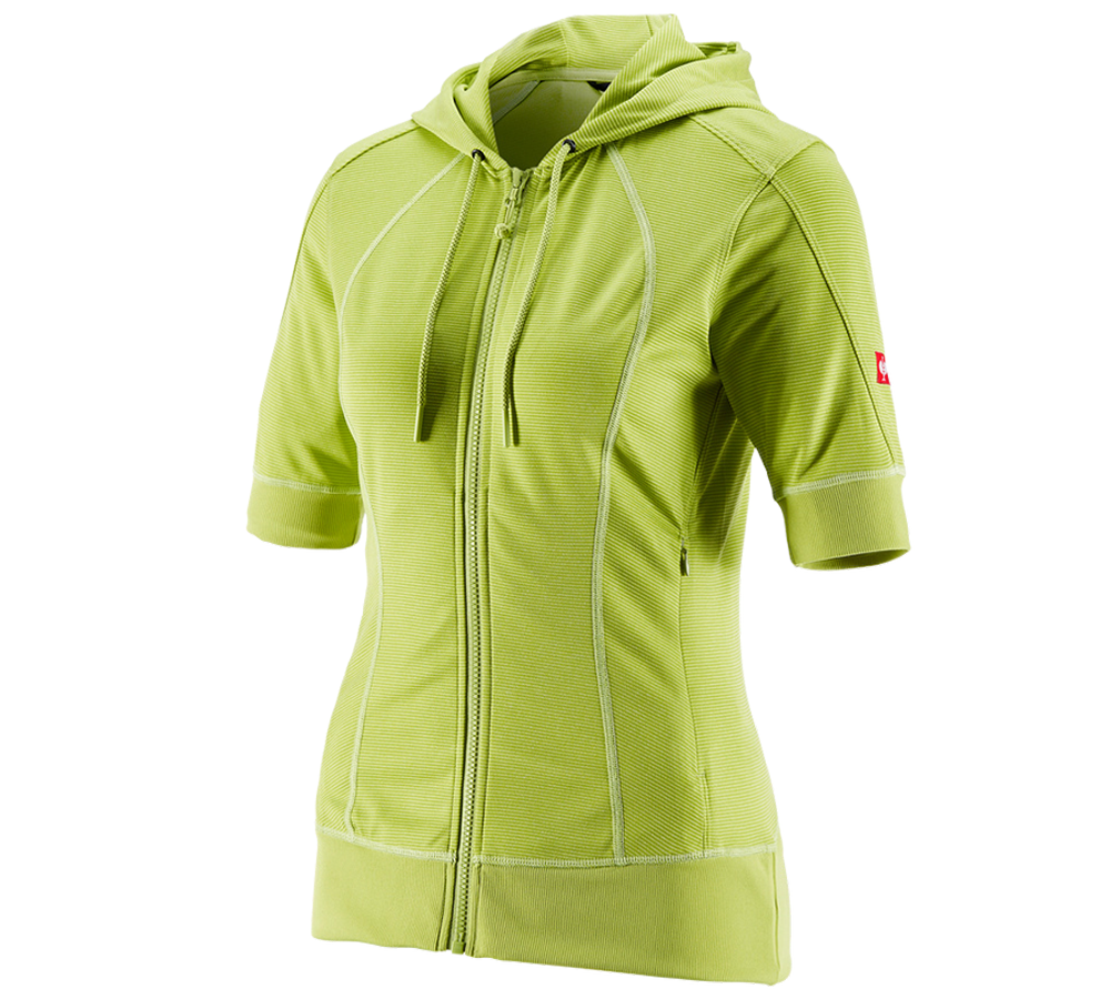Maglie | Pullover | Bluse: e.s. giacca funz. c. cappuc. stripe, manica 3/4,d. + verde maggio