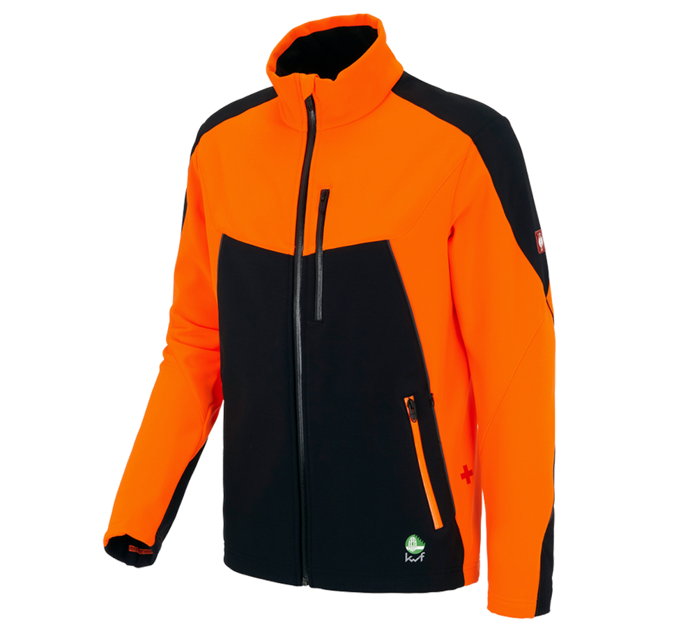 Abbigliamento forestale / antitaglio: Giacca forestale e.s.vision + arancio fluo/nero