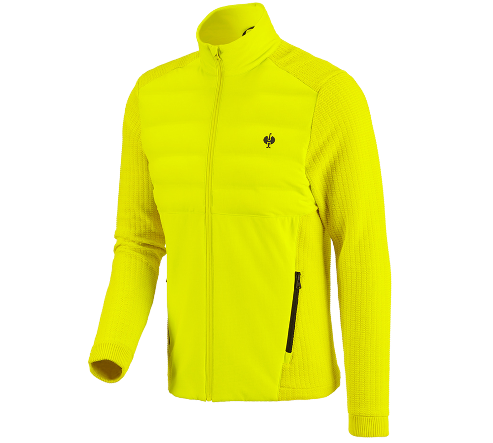 Temi: Giacca in maglia ibrida e.s.trail + giallo acido/nero
