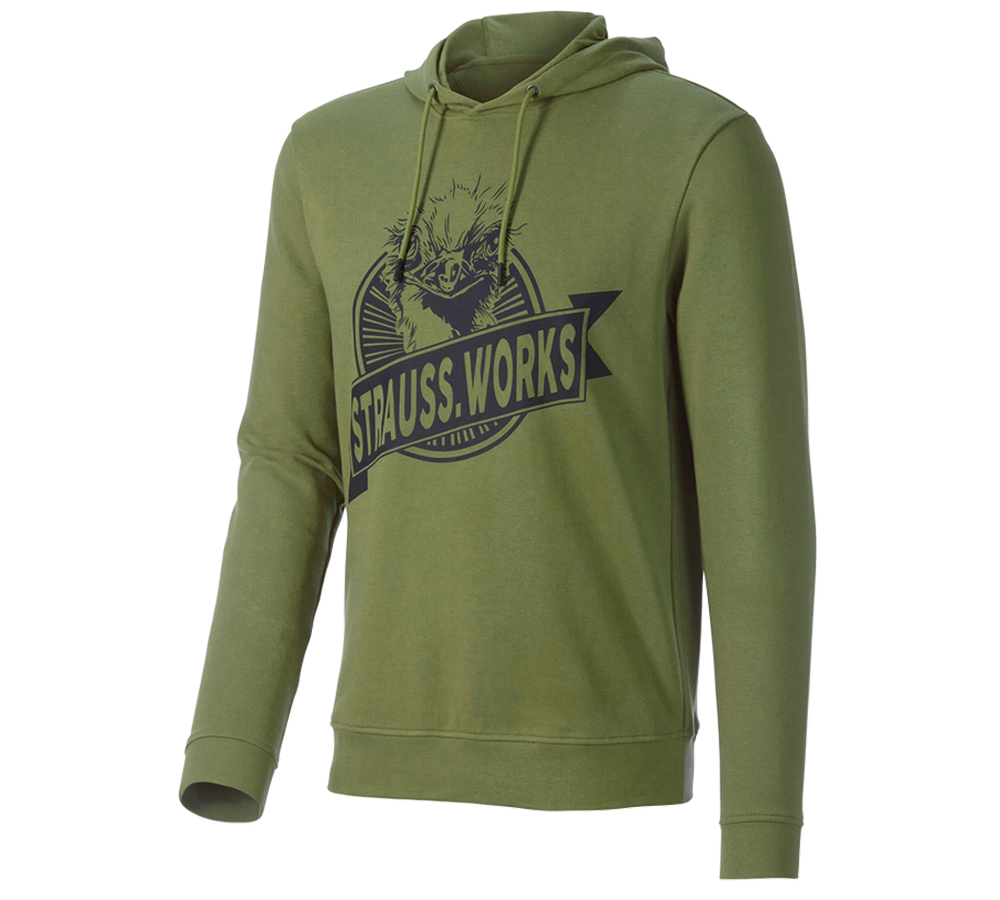 Maglie | Pullover | Camicie: Hoody-felpa e.s.iconic works + verde montagna