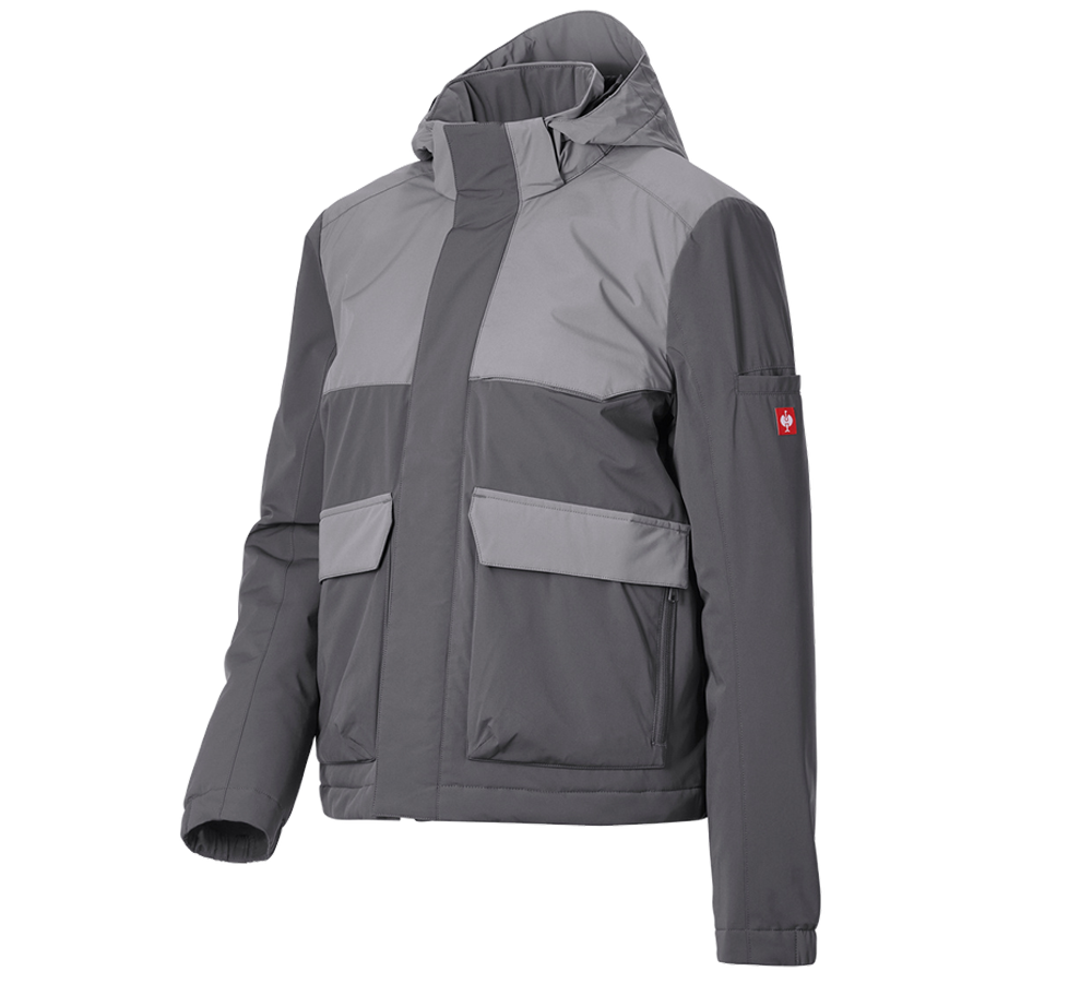 Bekleidung: Winterjacke e.s.trail pure, Damen + carbongrau/basaltgrau