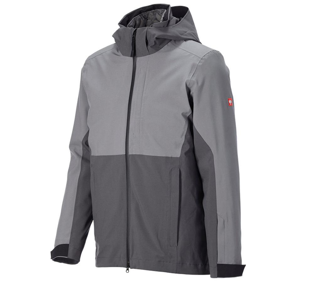 Bekleidung: 3 in 1 Funktionsjacke e.s.trail snow + carbongrau/basaltgrau