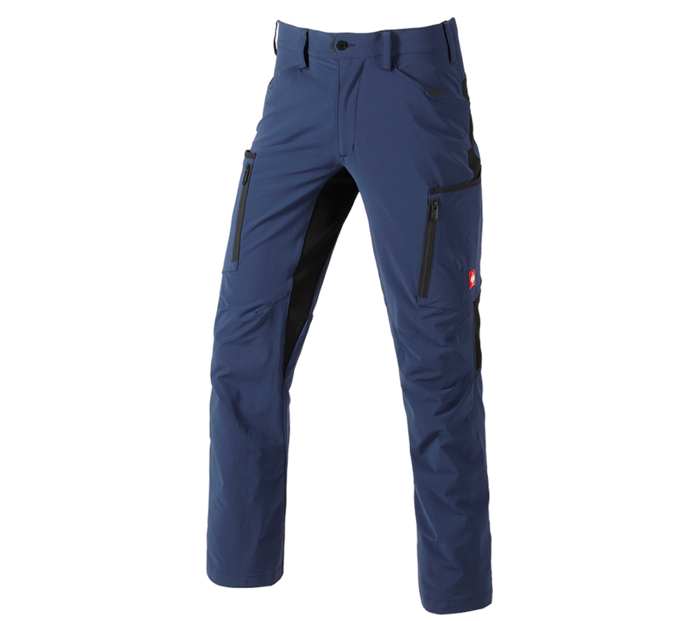 Giardinaggio / Forestale / Agricoltura: Pantaloni cargo e.s.vision stretch, uomo + blu profondo