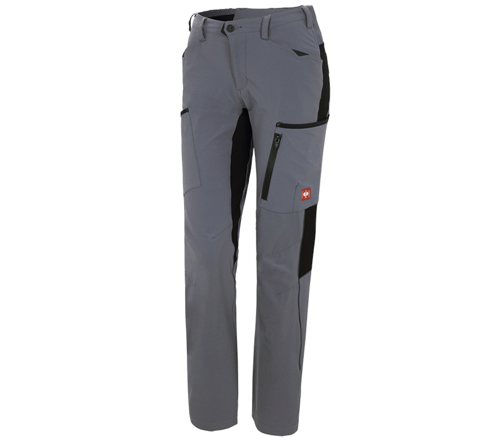 Pantaloni da lavoro: Pantaloni cargo e.s.vision stretch, donna + grigio/nero