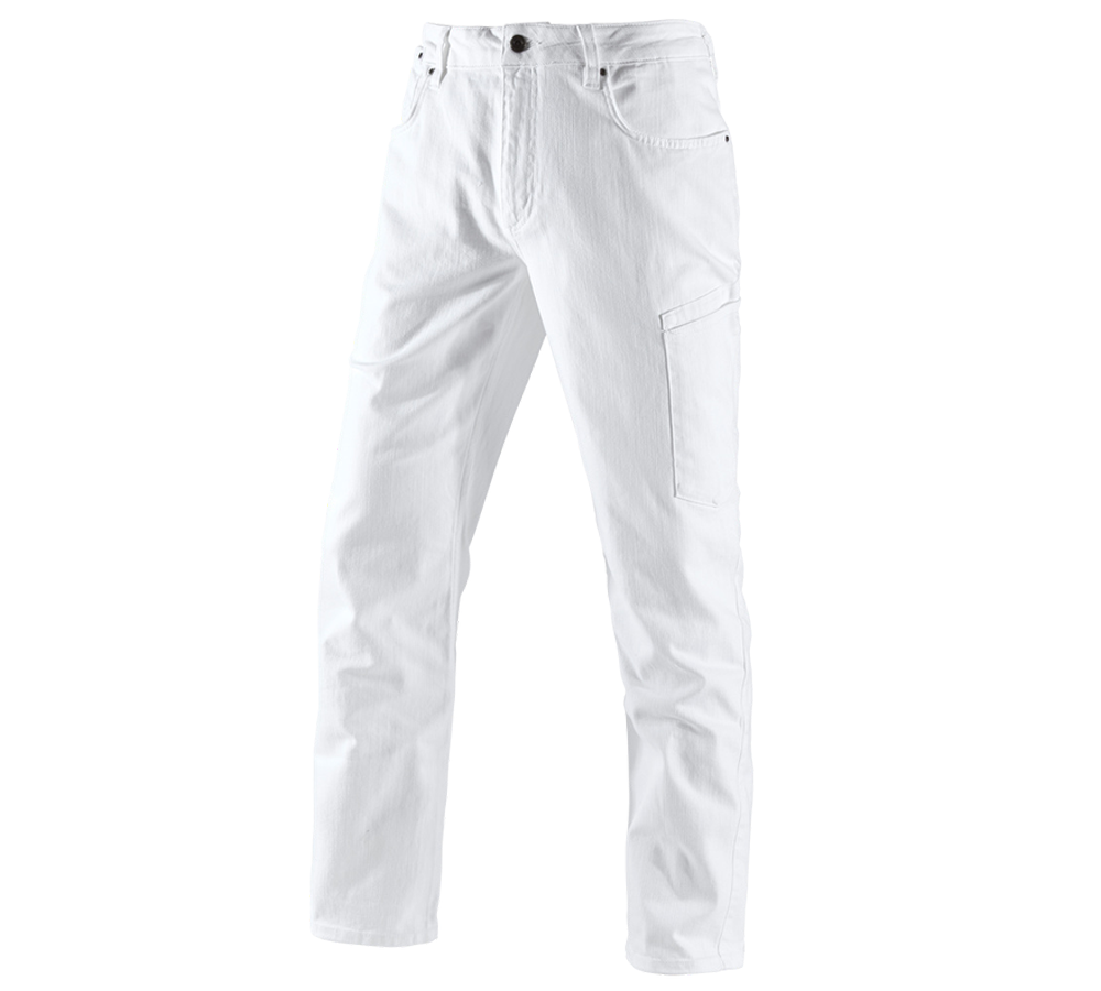 Temi: e.s. 7-Pocket-Jeans + bianco