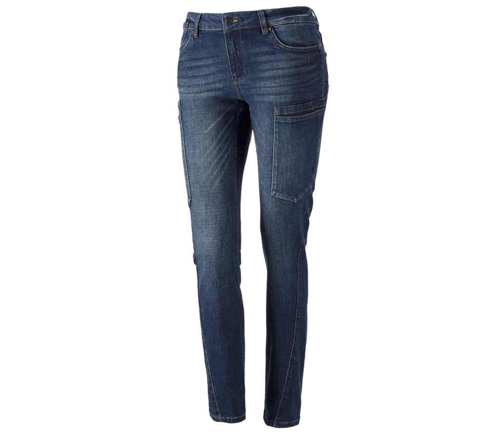 Pantaloni da lavoro: e.s. 7-Pocket-Jeans, donna + stonewashed