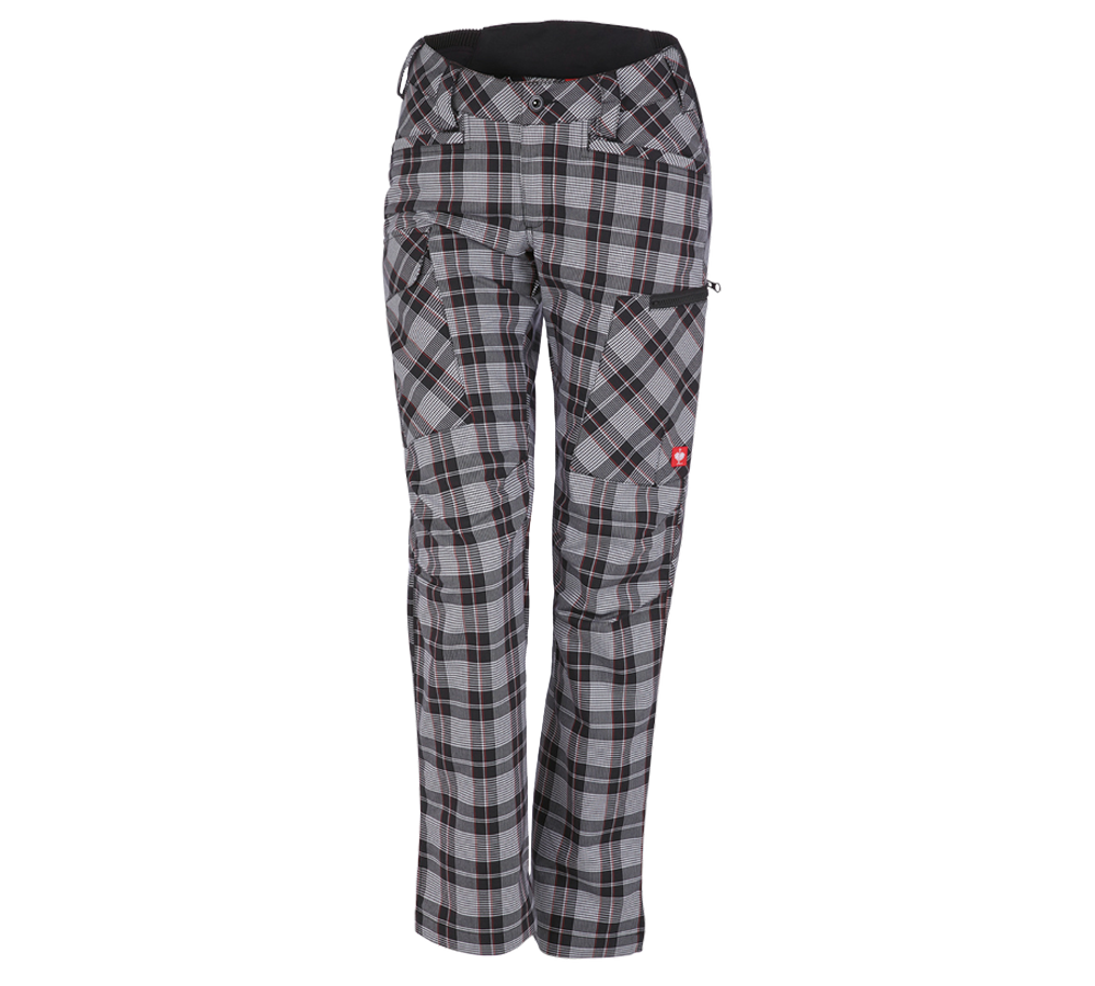 Pantaloni da lavoro: e.s. pantaloni da lavoro pocket, donna + nero/bianco/rosso