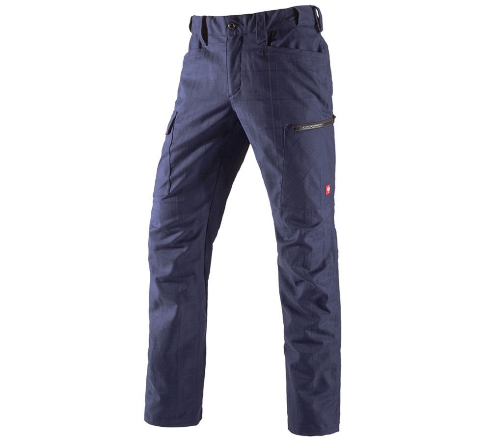 Pantaloni: e.s. pantaloni da lavoro pocket, uomo + blu scuro