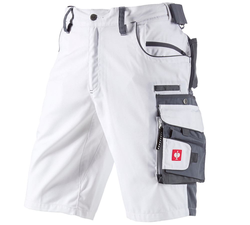 Pantaloni: Short e.s.motion + bianco/grigio