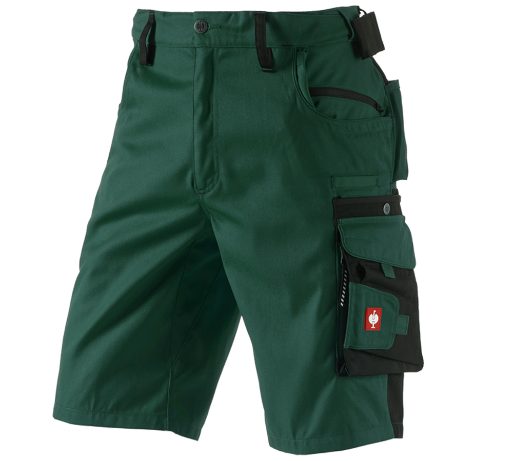 Pantaloni: Short e.s.motion + verde/nero