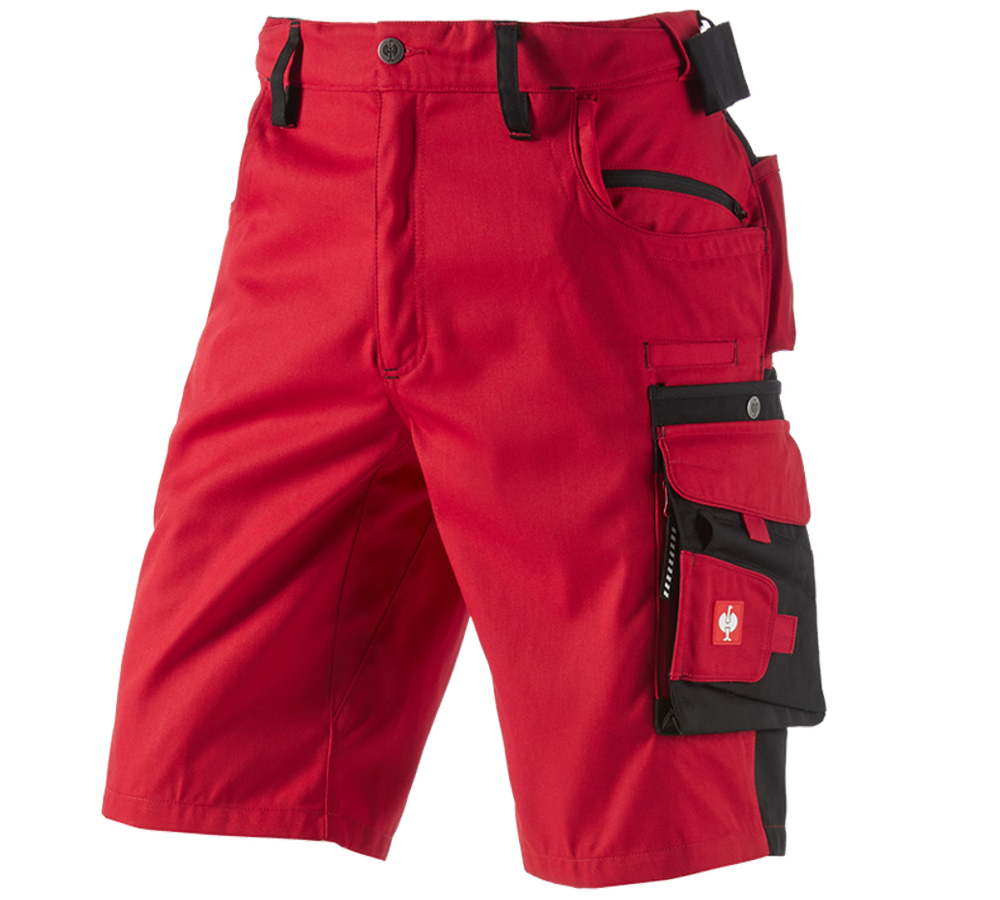 Pantaloni: Short e.s.motion + rosso/nero