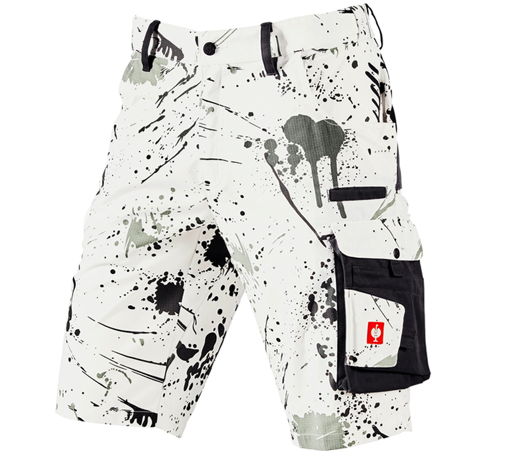 Pantaloni: e.s. shorts Painter + bianco/grafite