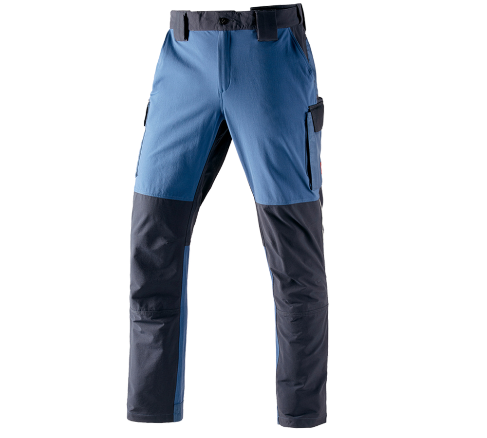 Installatori / Idraulici: Pantaloni cargo funzionali e.s.dynashield + cobalto/pacifico