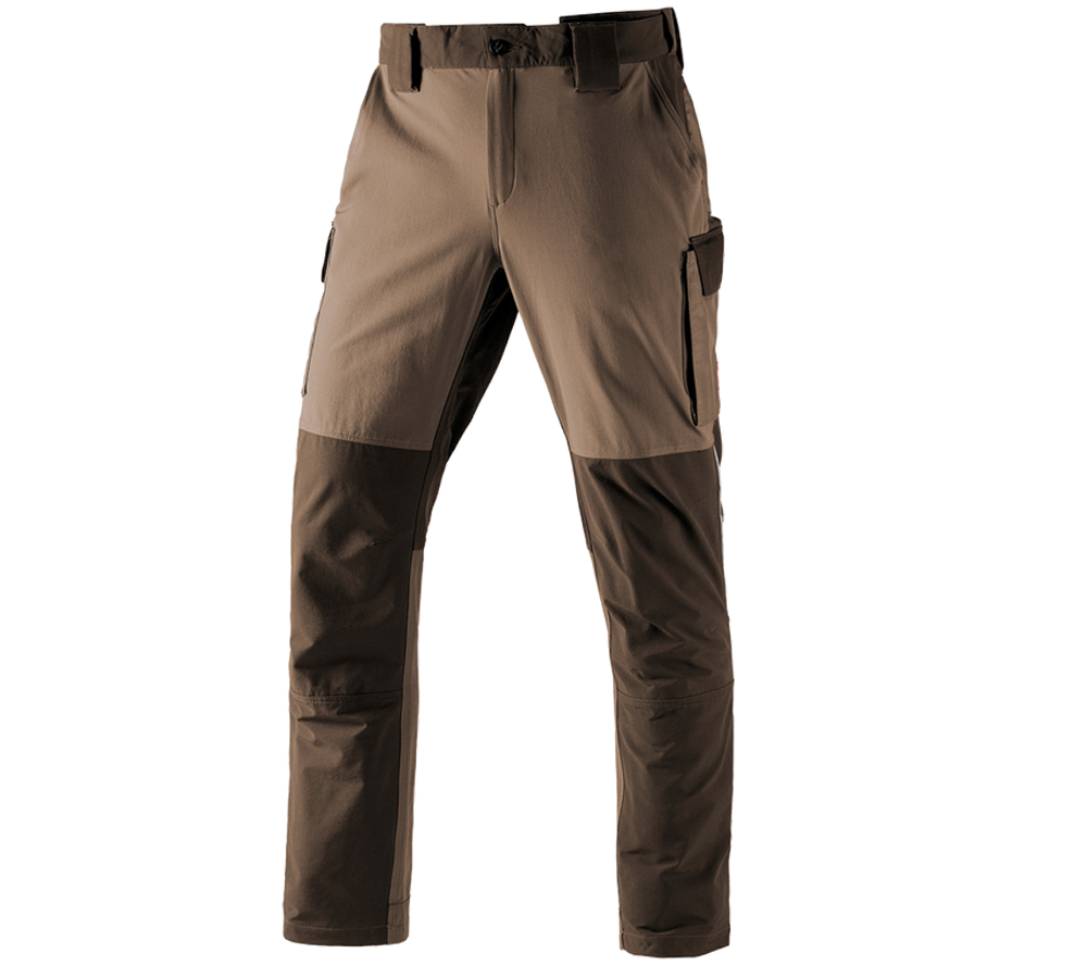 Temi: Pantaloni cargo funzionali e.s.dynashield + nocciola/castagna