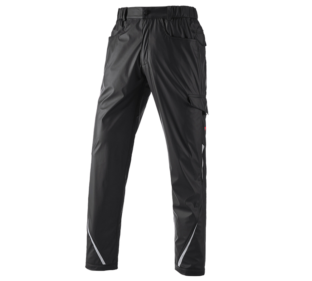 Temi: Pantaloni antipioggia e.s.motion 2020 superflex + nero/platino