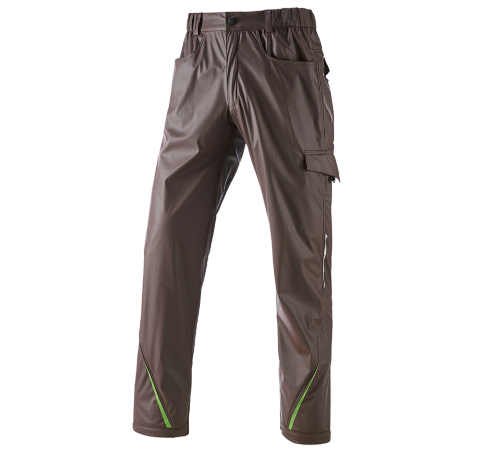 Temi: Pantaloni antipioggia e.s.motion 2020 superflex + castagna/verde mare