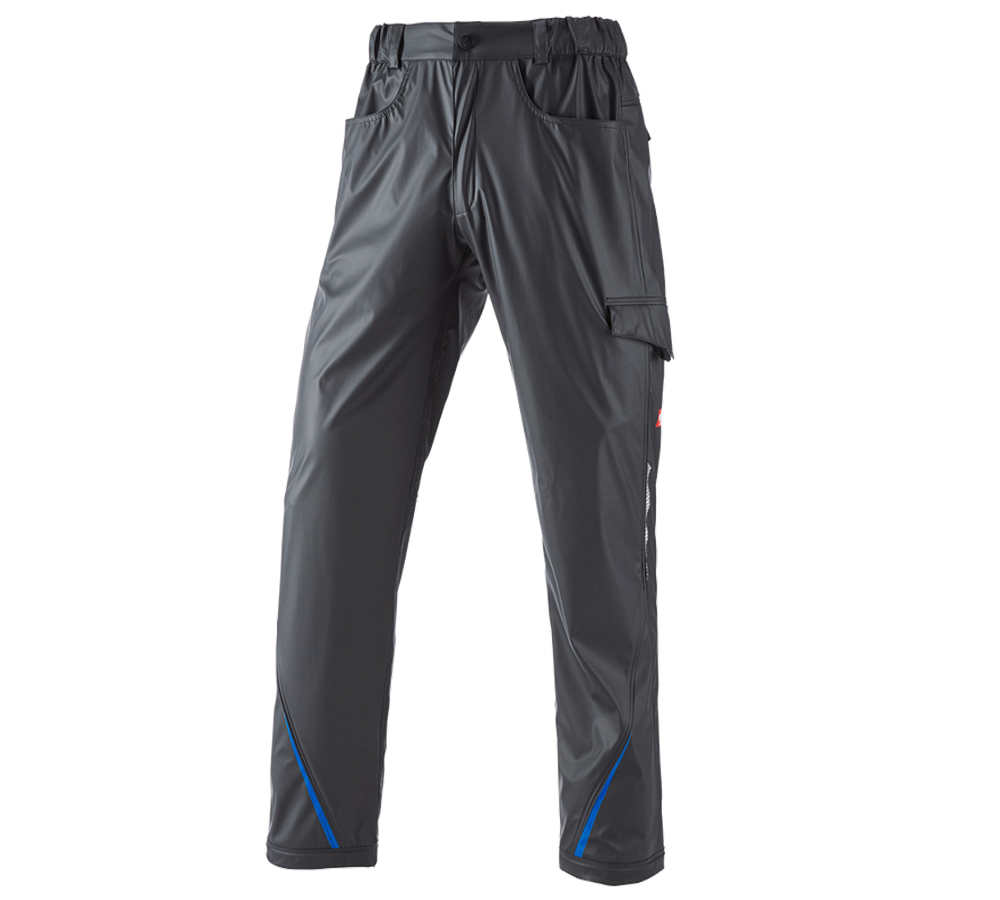 Pantaloni: Pantaloni antipioggia e.s.motion 2020 superflex + grafite/blu genziana