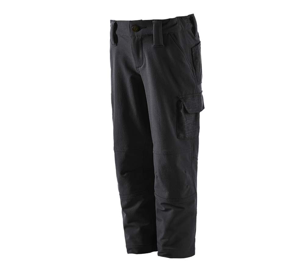 Pantaloni: Pantaloni cargo funz. e.s.dynashield solid,bambino + nero
