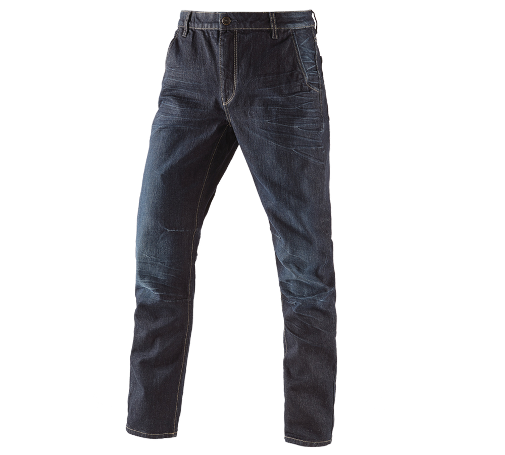 Pantaloni: e.s. 5-Pocket-Jeans POWERdenim + darkwashed