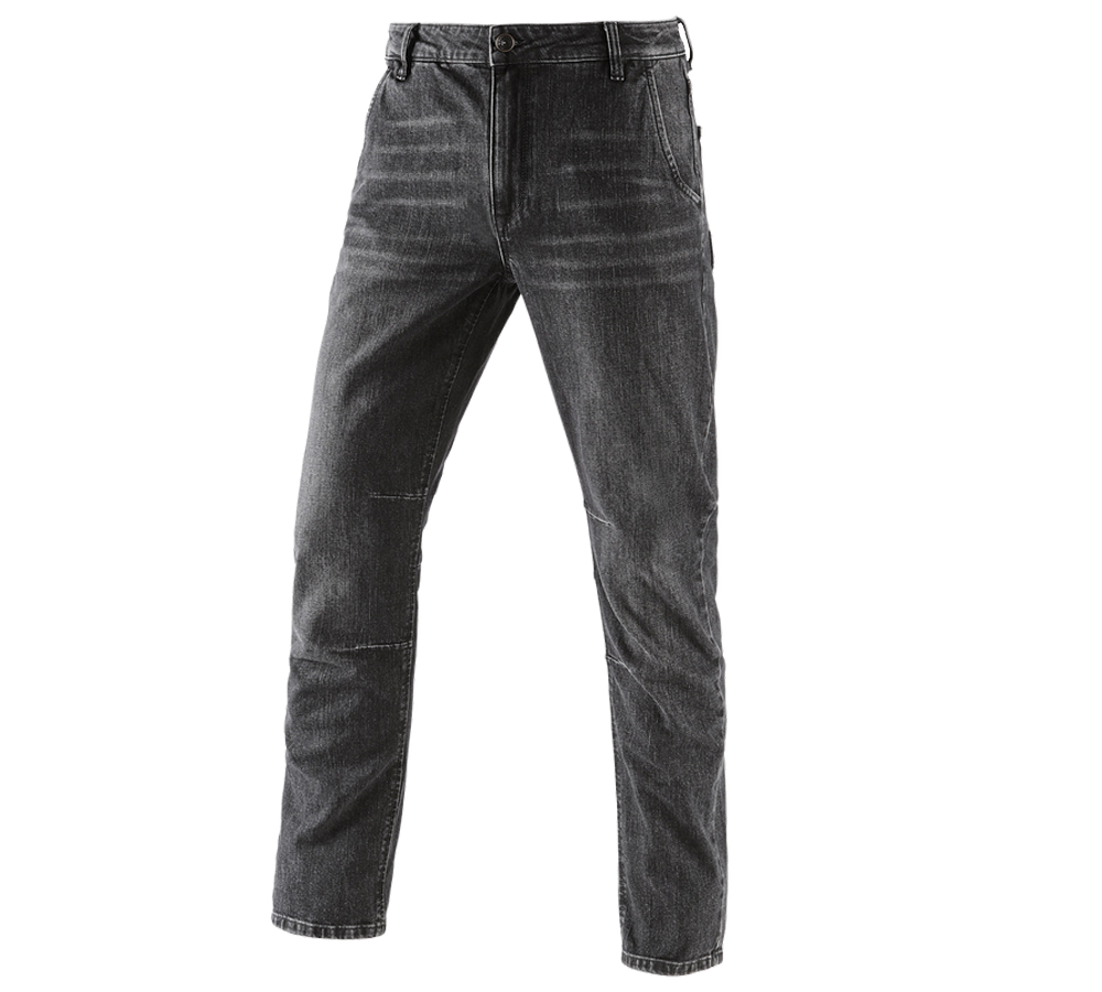 Pantaloni: e.s. 5-Pocket-Jeans POWERdenim + blackwashed