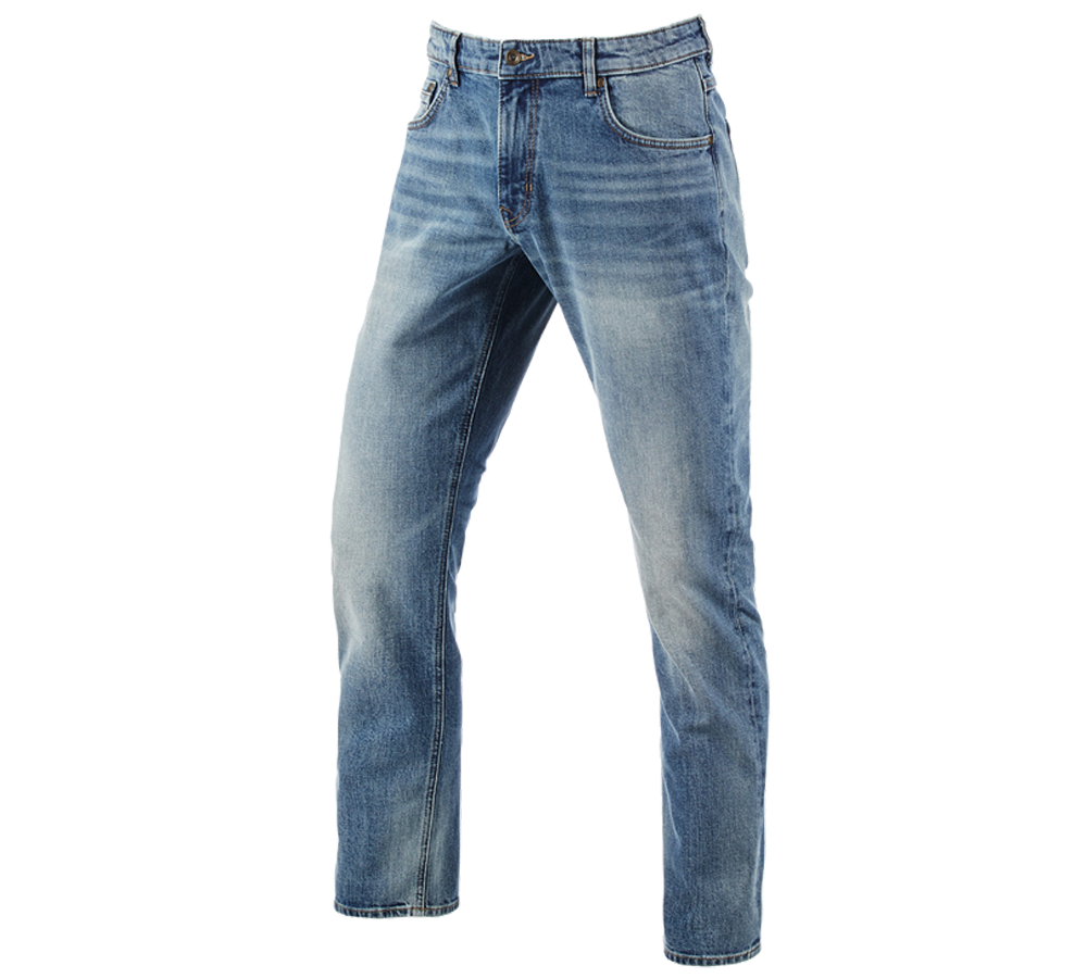 Temi: e.s. 5-Pocket-Stretch-Jeans, straight + stonewashed