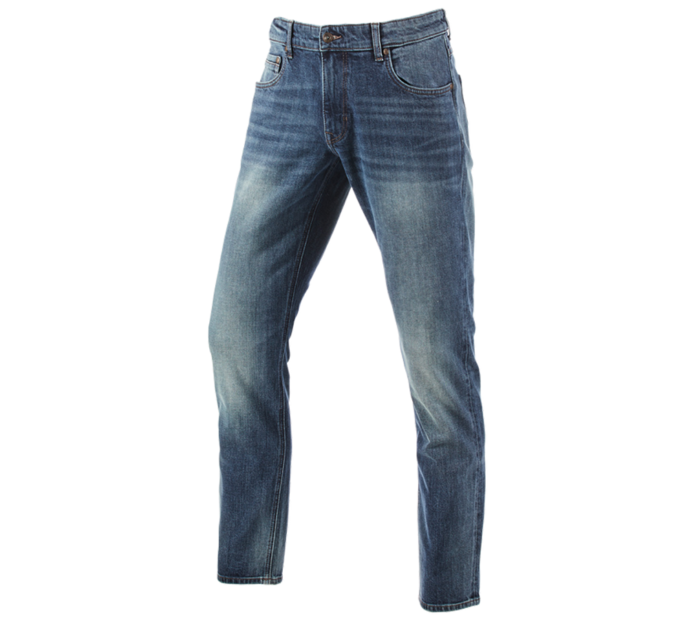 Pantaloni: e.s. 5-Pocket-Stretch-Jeans, straight + mediumwashed