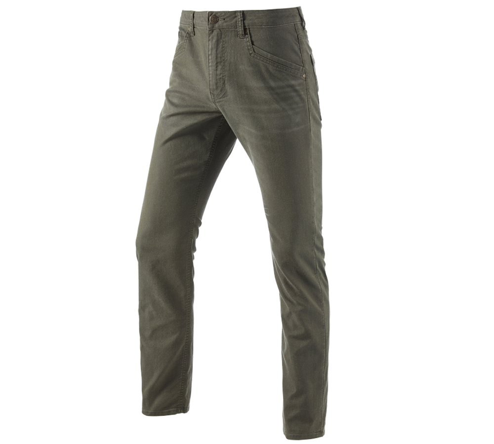 Pantaloni: Pantaloni 5-Pocket e.s.vintage + verde mimetico
